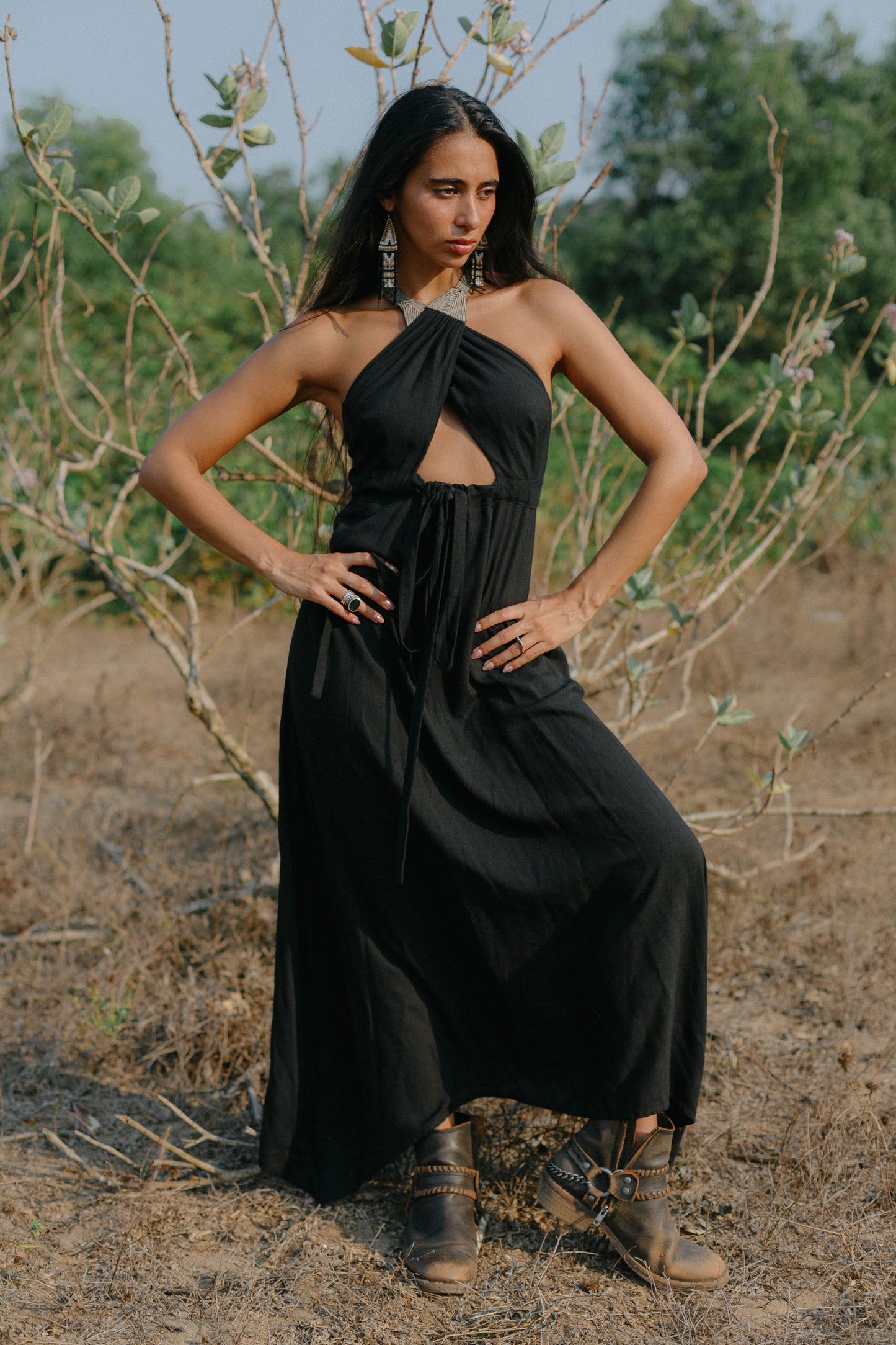 The Sundari Dress - Black