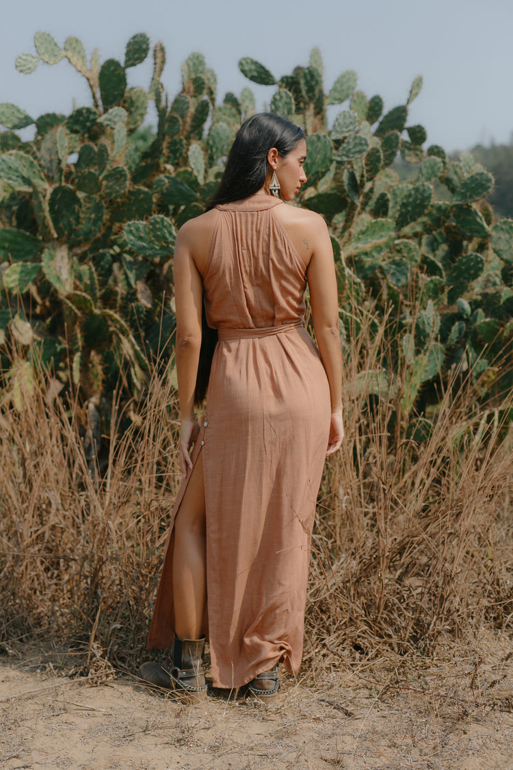 The Mila Dress Dusy light brown