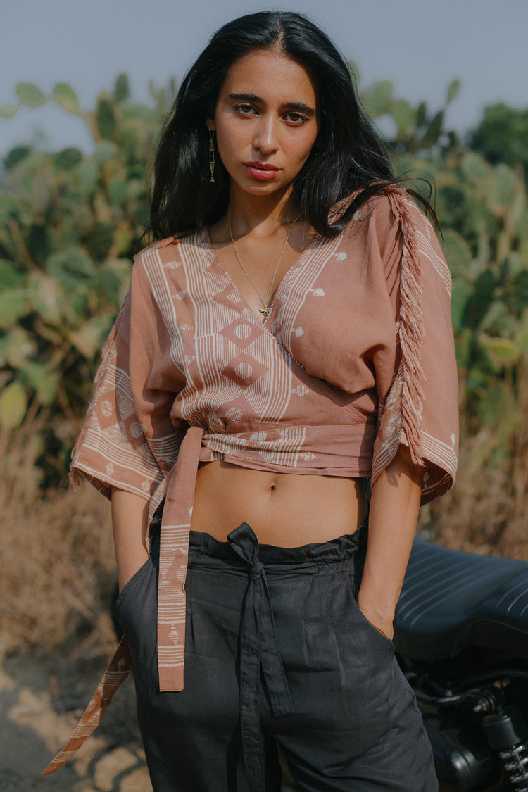 The Munai Top - Dusty light brown