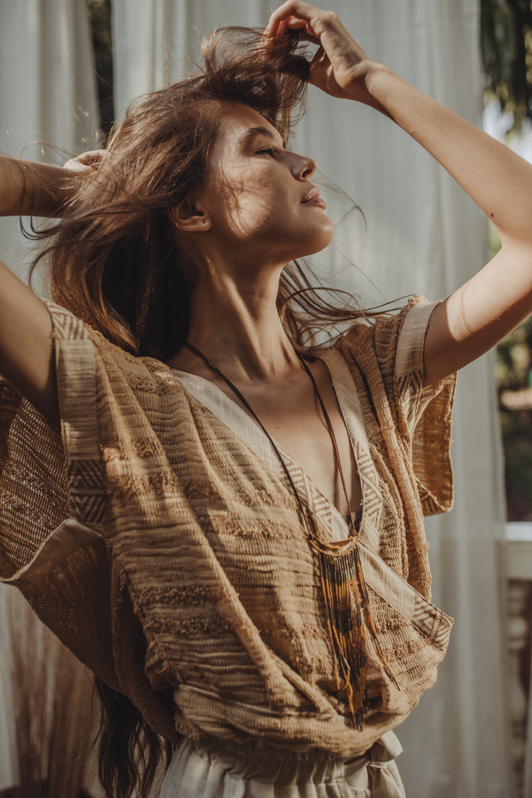 Naya Top - Beige Net