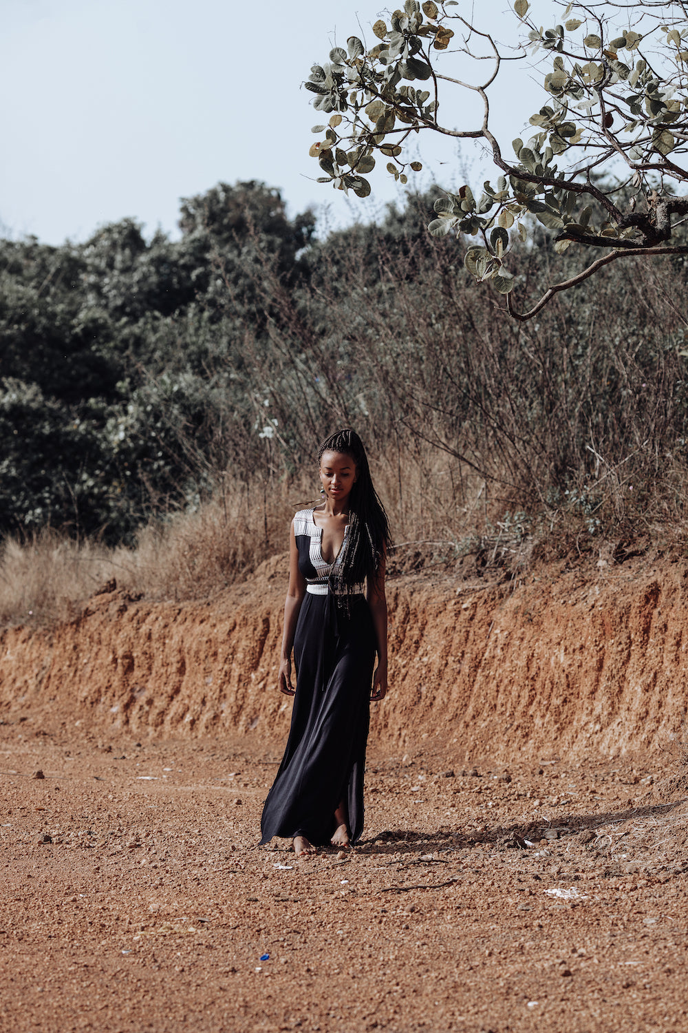 Cura Dress - Tribal Black