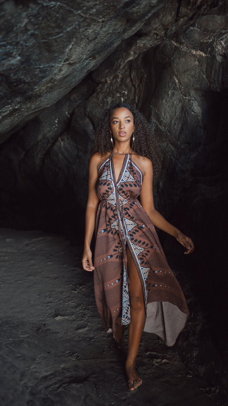 Ikal Dress - Aubergine