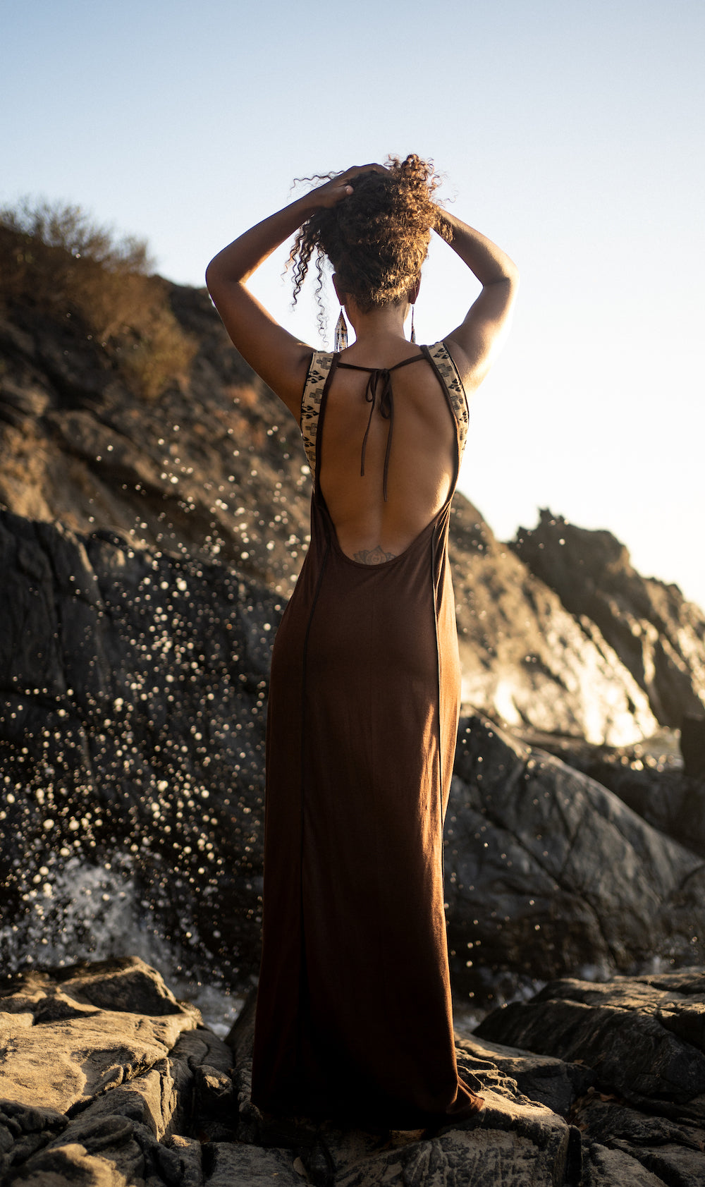 The Nalaya Dress - Brown