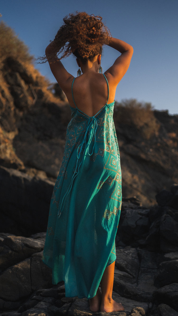 Ikal Dress - Turqouise