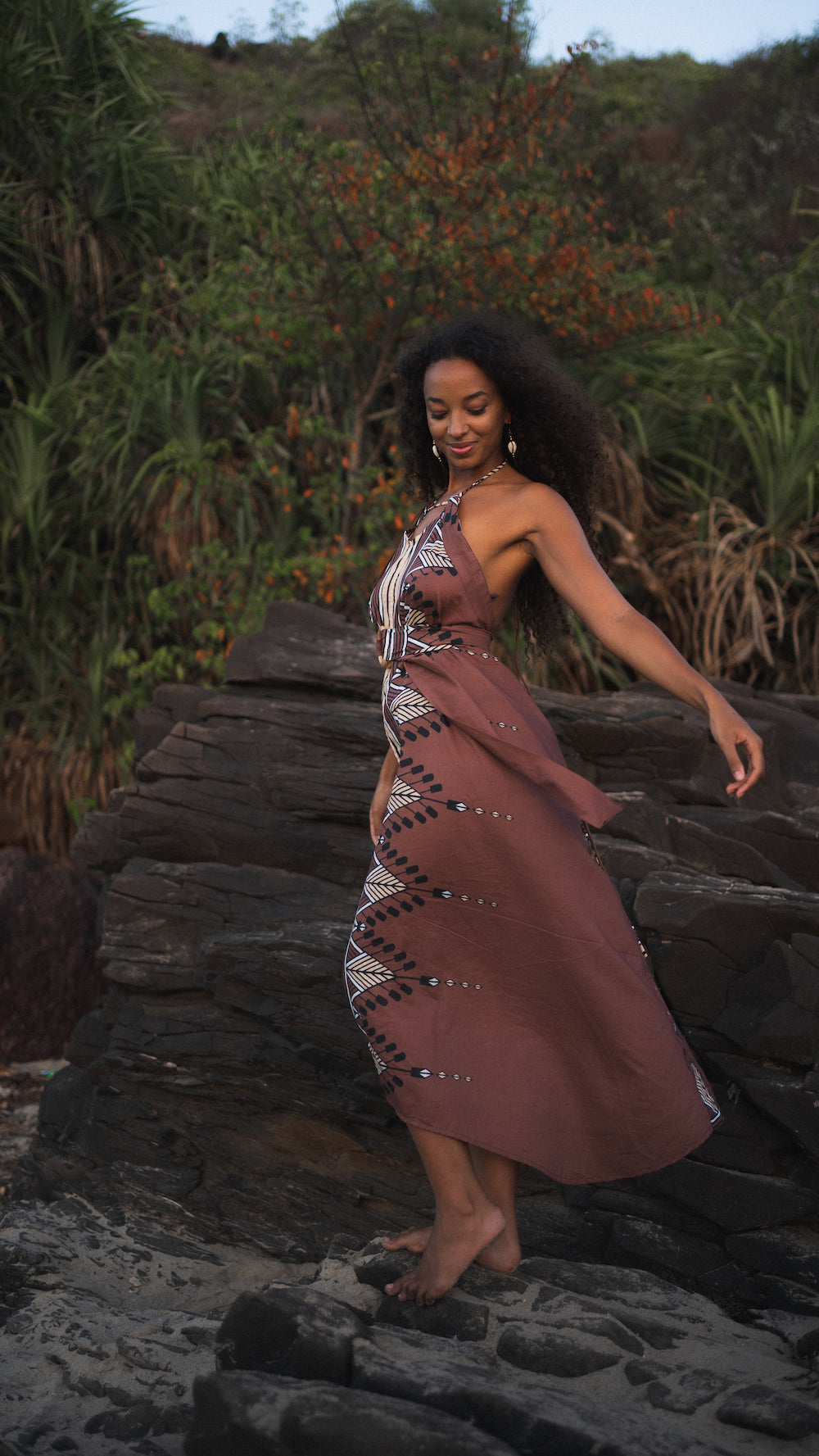 The Diamond Dress - Aubergine