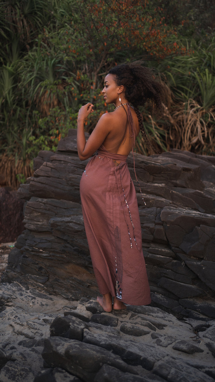 The Diamond Dress - Aubergine