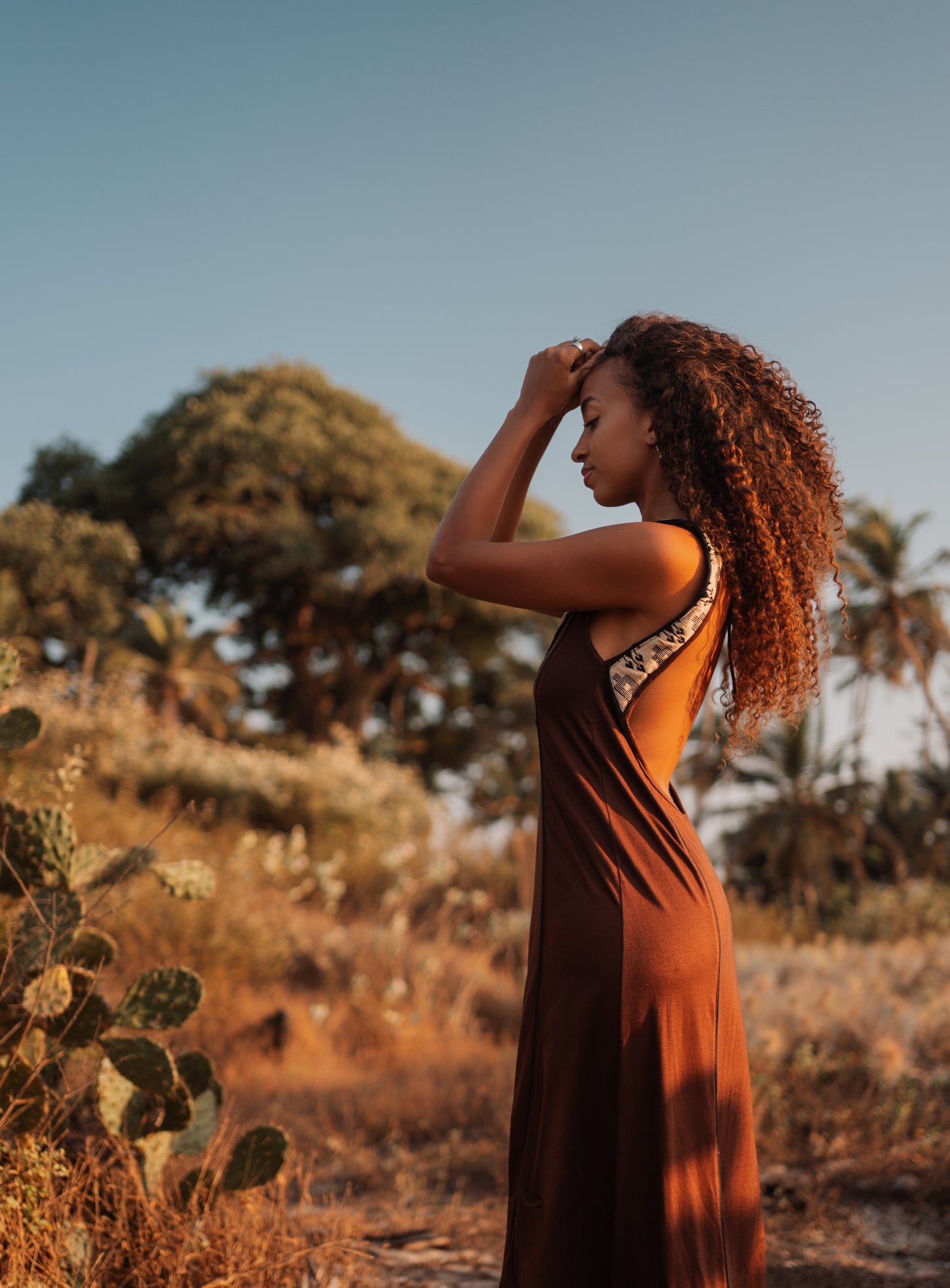 The Nalaya Dress - Brown