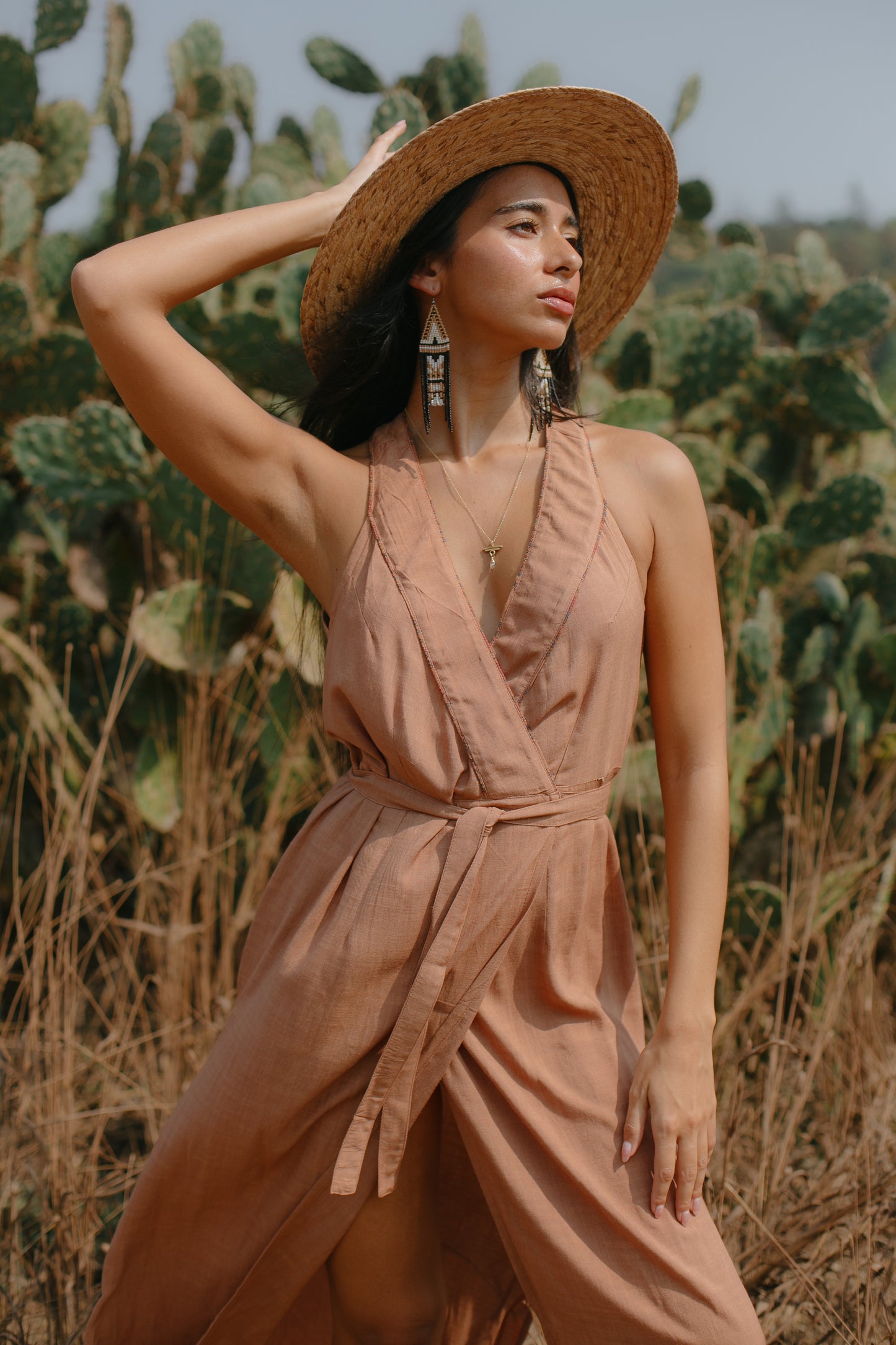 The Mila Dress Dusy light brown
