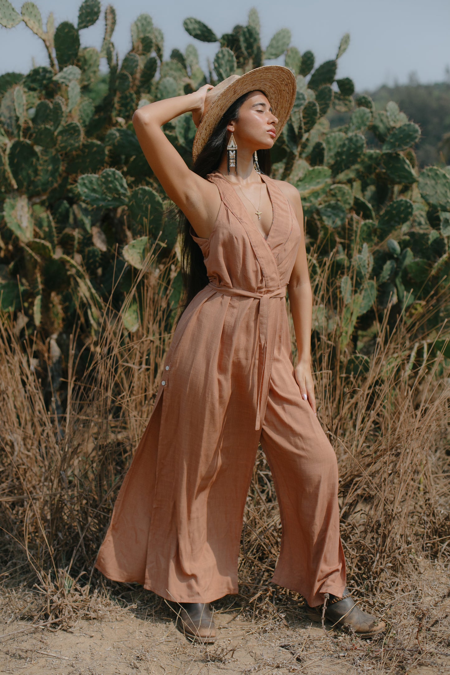 The Mila Dress Dusy light brown