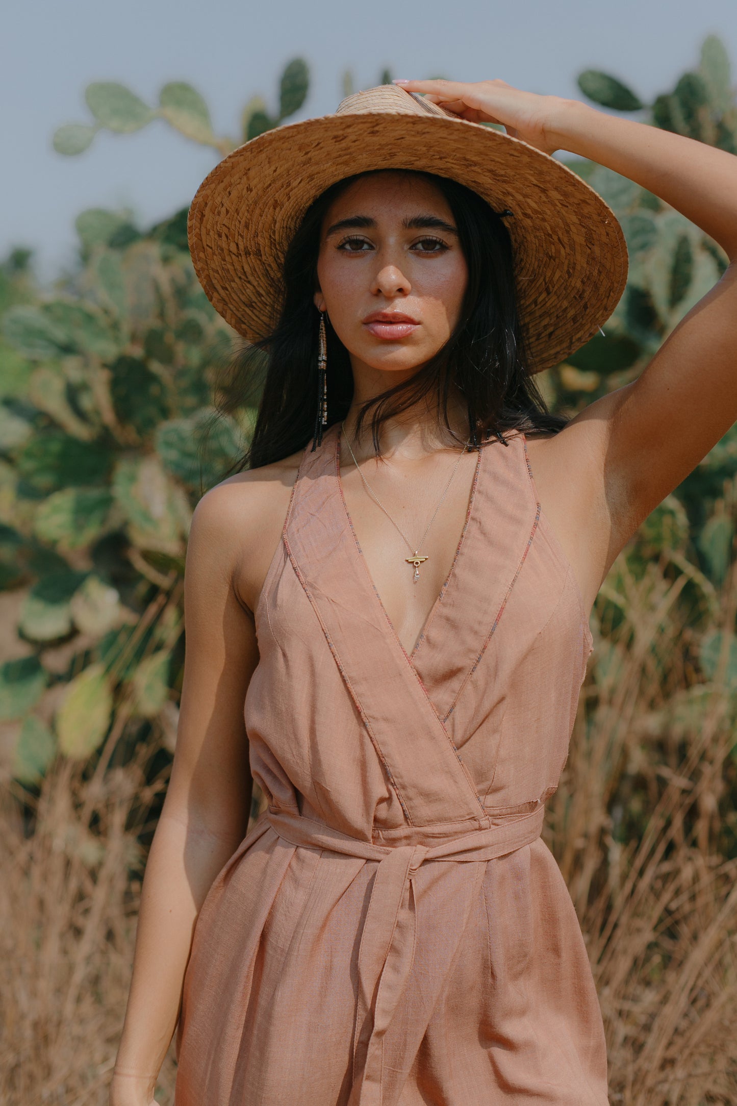 The Mila Dress Dusy light brown