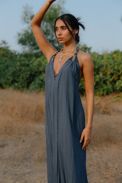 The Amanzi Dress - Blue – A M A N Z I