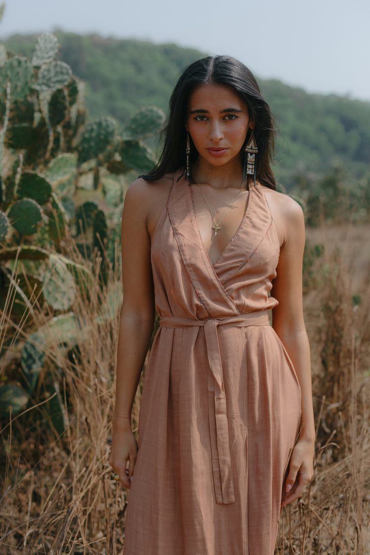 The Mila Dress Dusy light brown