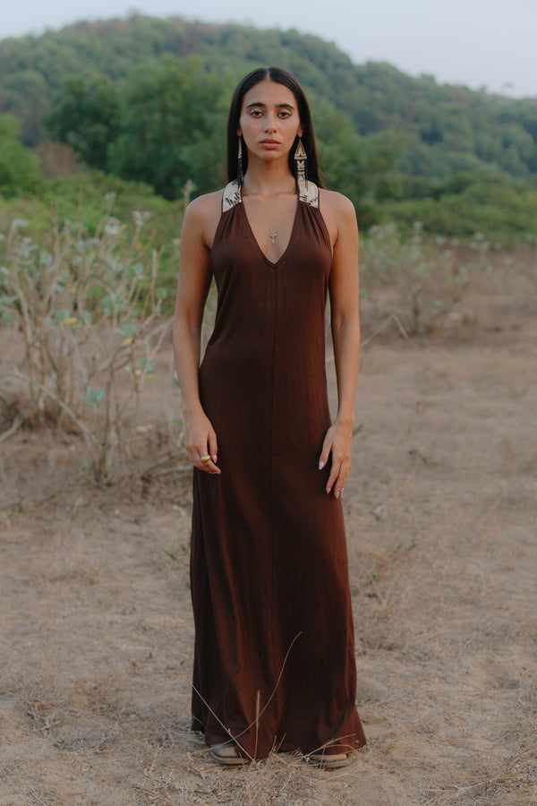 Makai Dress - Brown