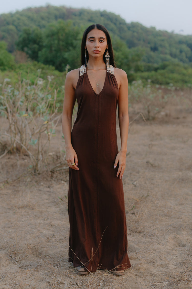 Makai Dress - Brown