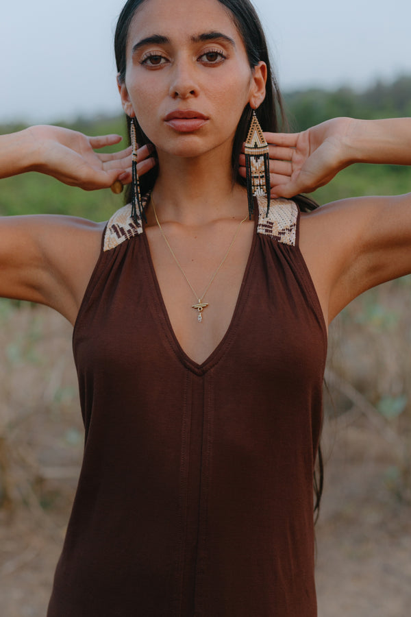 Makai Dress - Brown