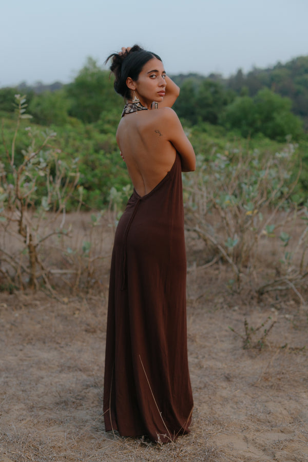 Makai Dress - Brown