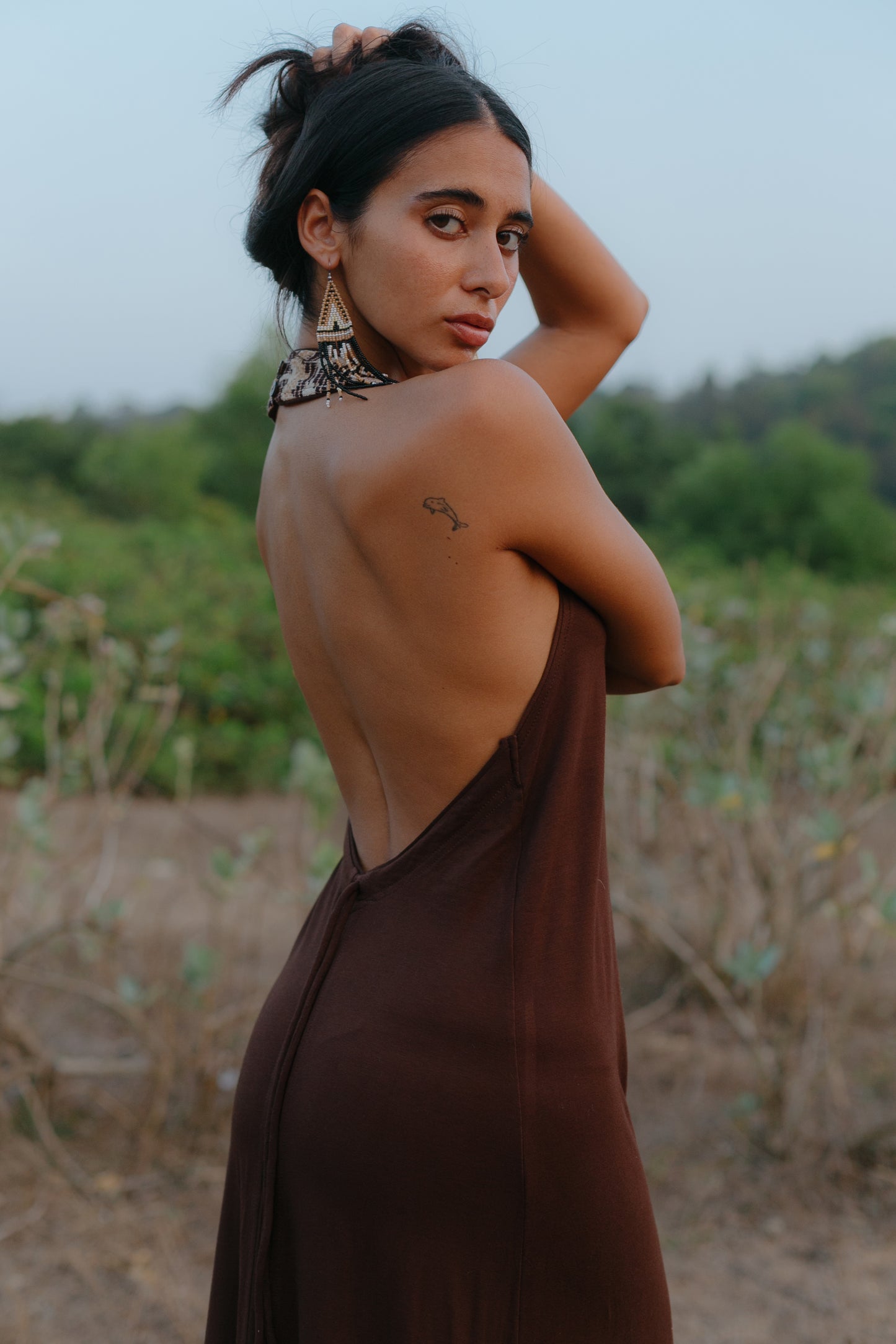 Makai Dress - Brown