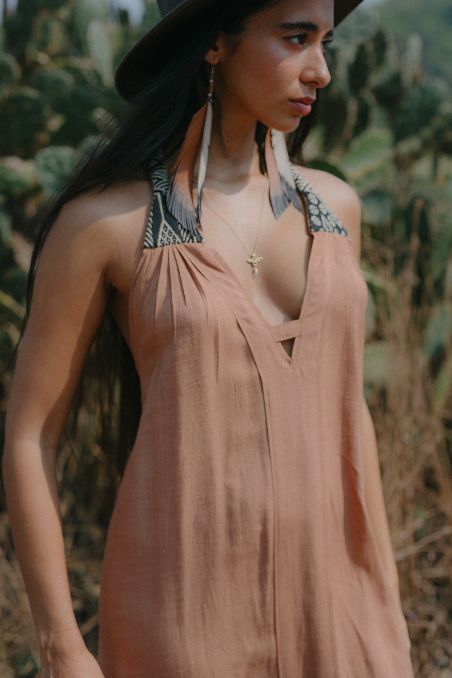 The Amanzi Dress - Dusty Light Brown