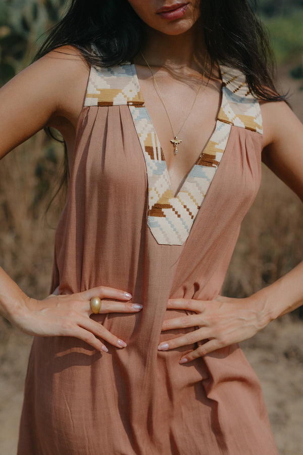 Mona dress Dusty light brown