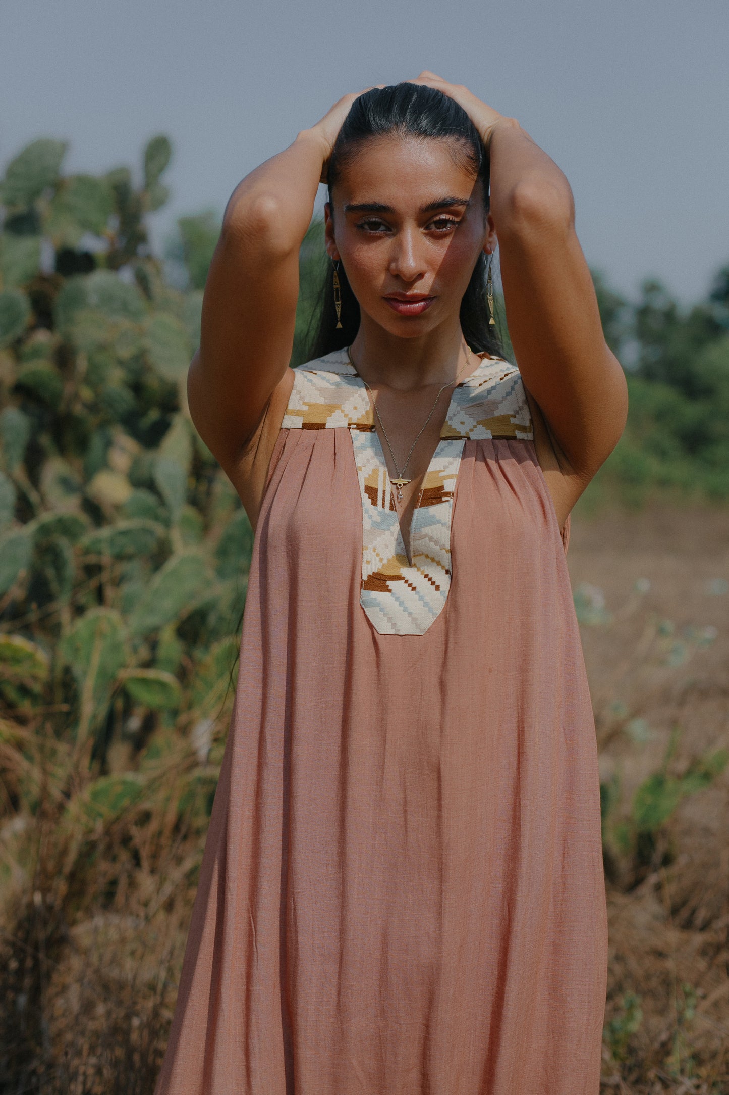 Mona dress Dusty light brown
