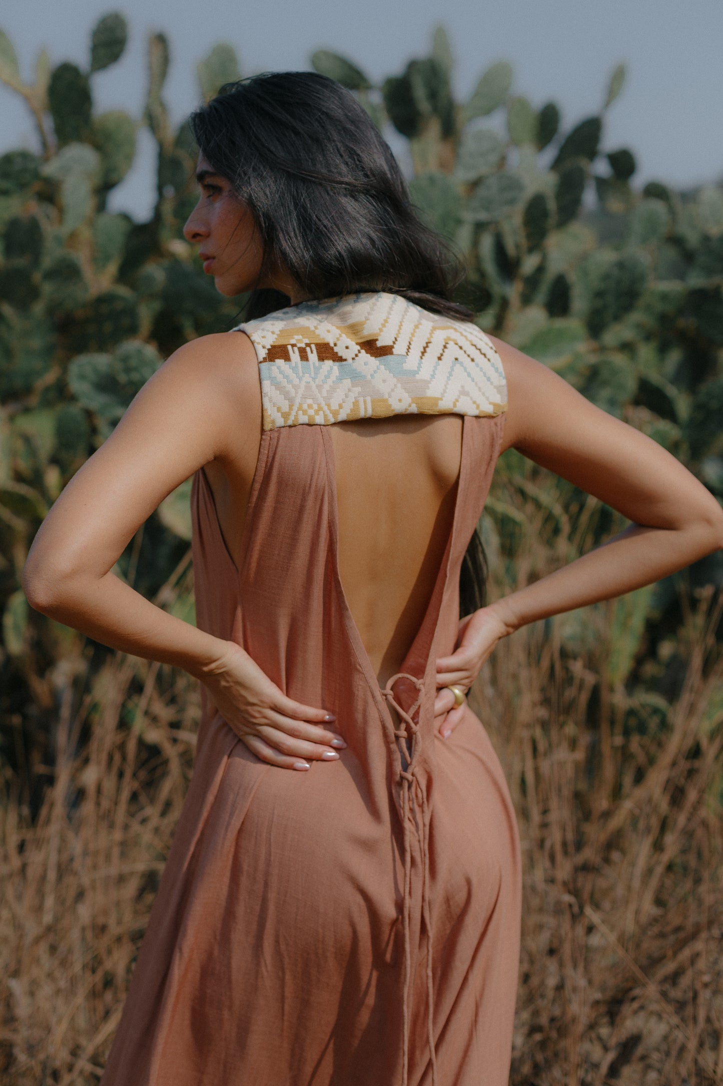 Mona dress Dusty light brown