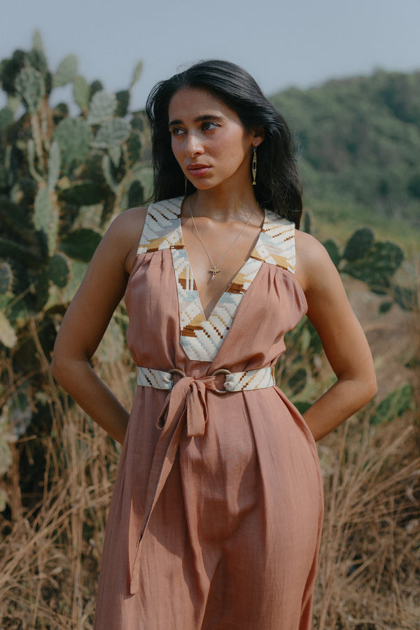 Mona dress Dusty light brown