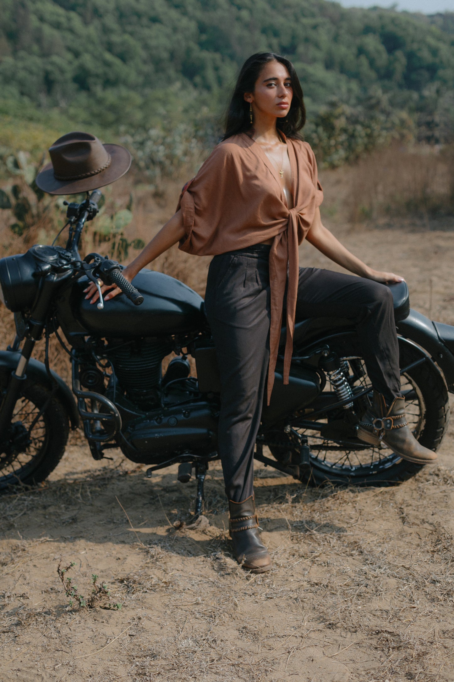 Yanssa Top dusty light brown