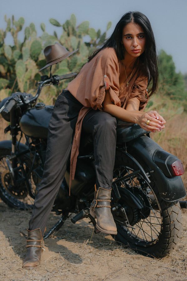Yanssa Top dusty light brown