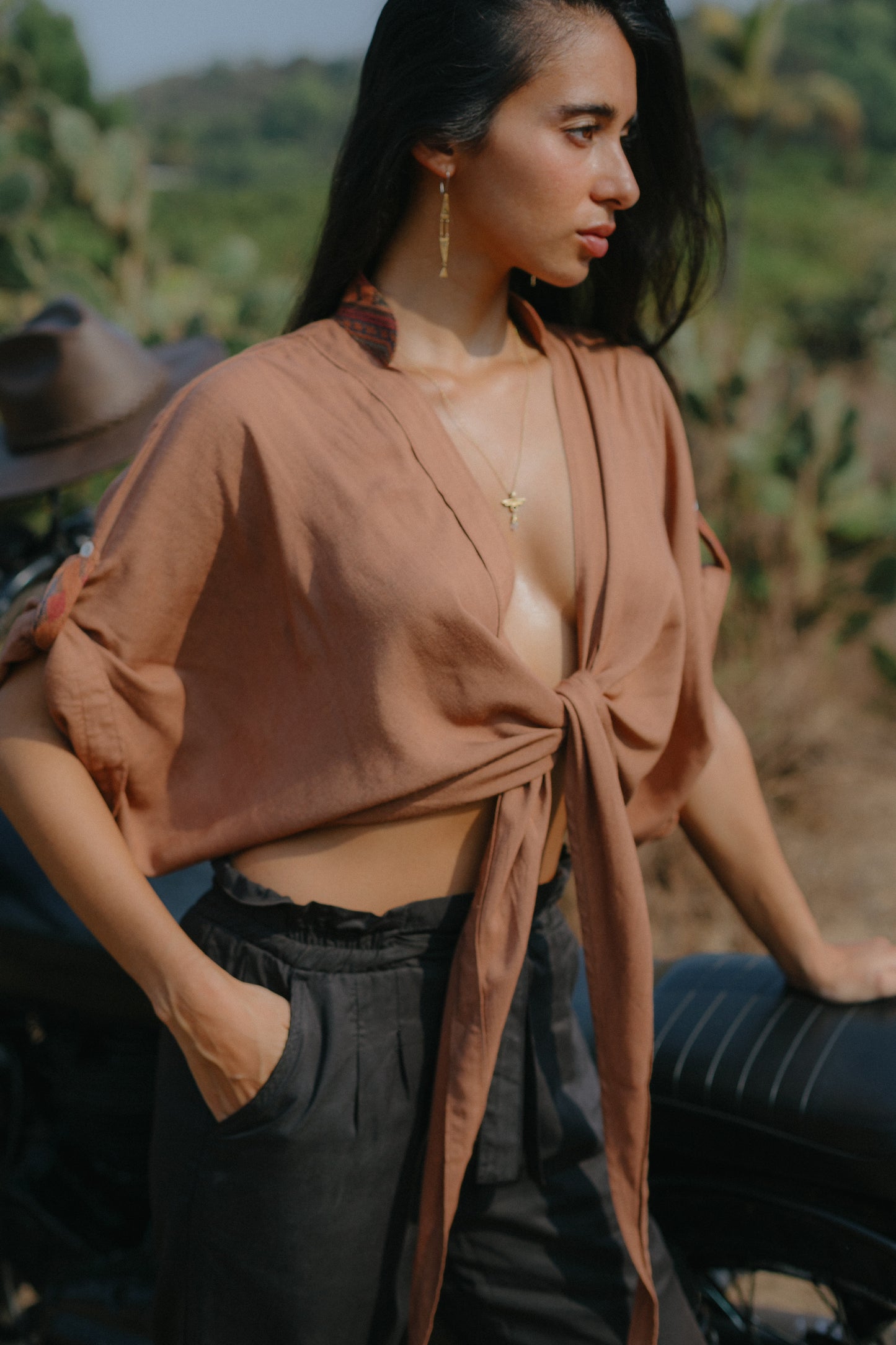 Yanssa Top dusty light brown