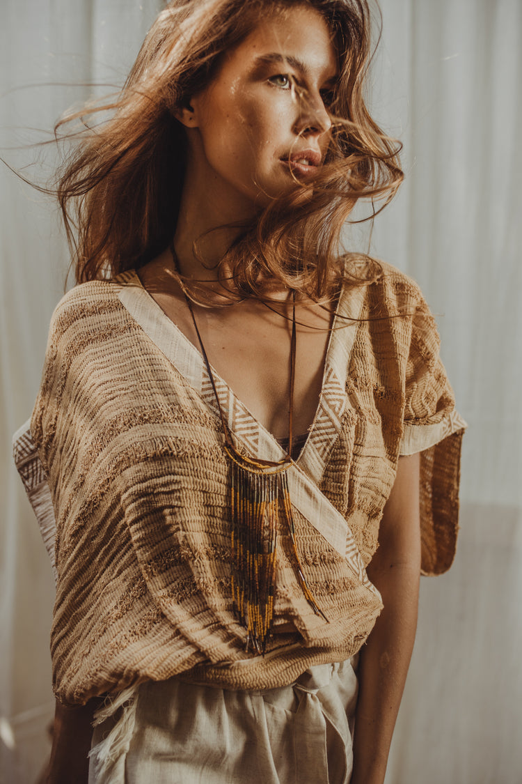 Naya Top - Beige Net