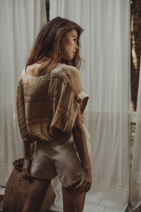Naya Top - Beige Net