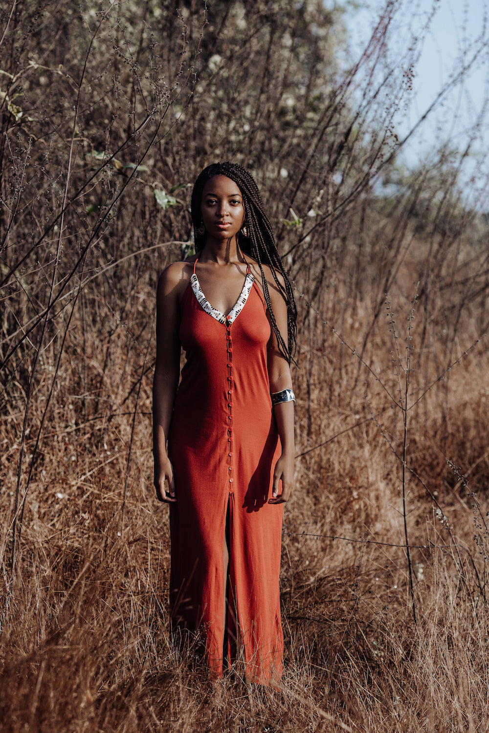 Kai Dress - Rusty Red