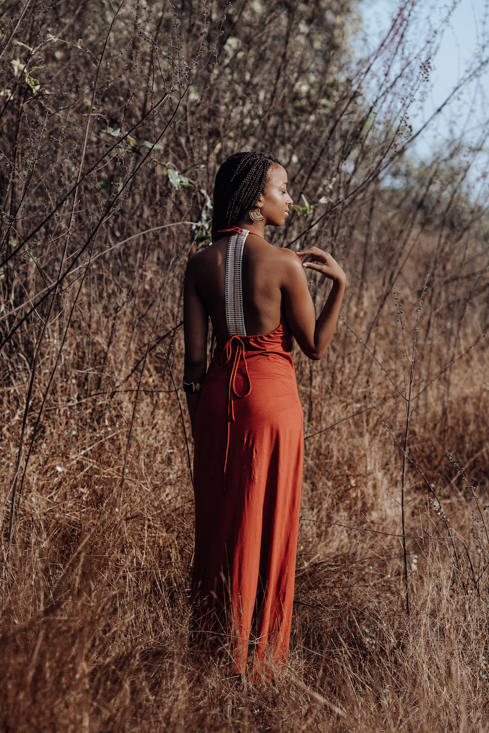 Kai Dress - Rusty Red