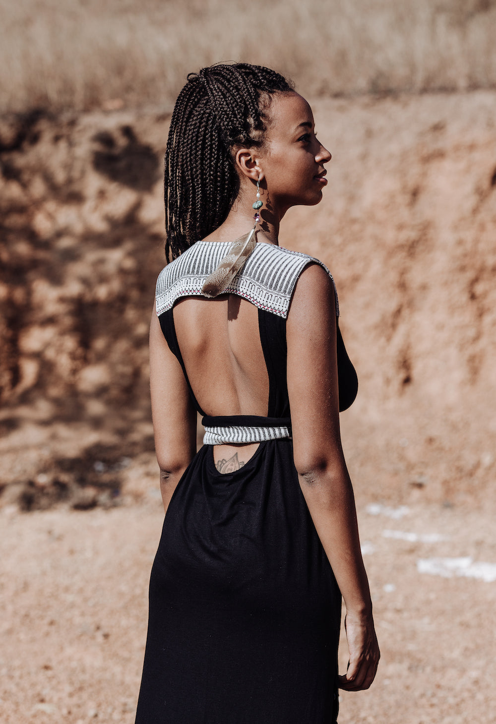 Cura Dress - Tribal Black