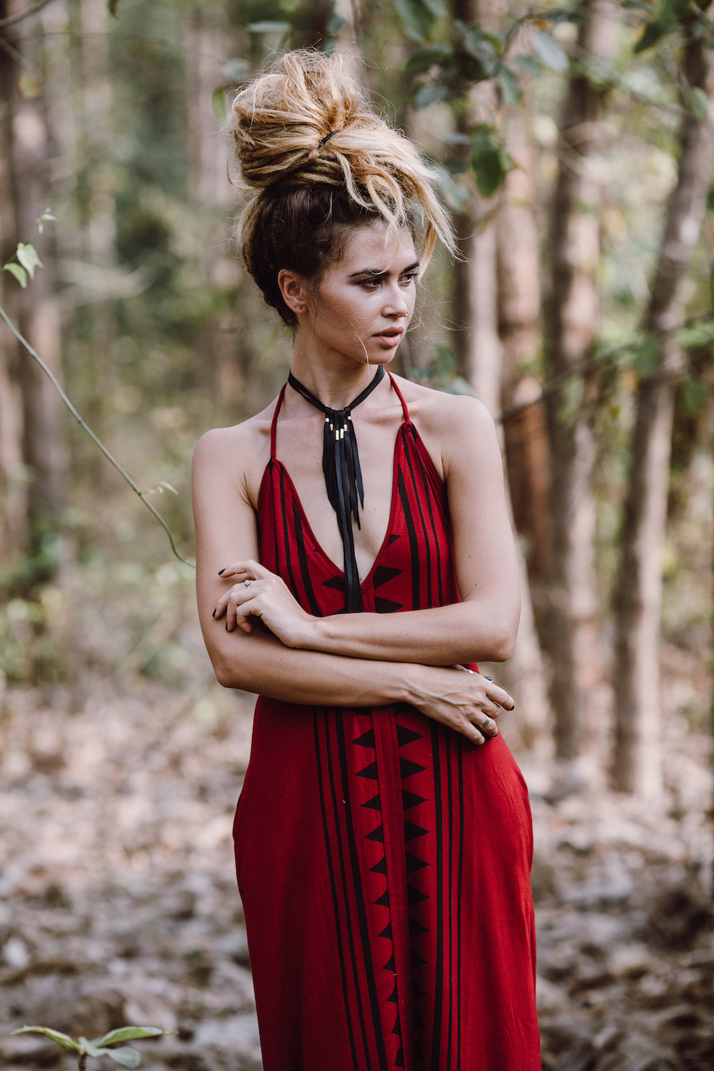 Luna Dress - Red