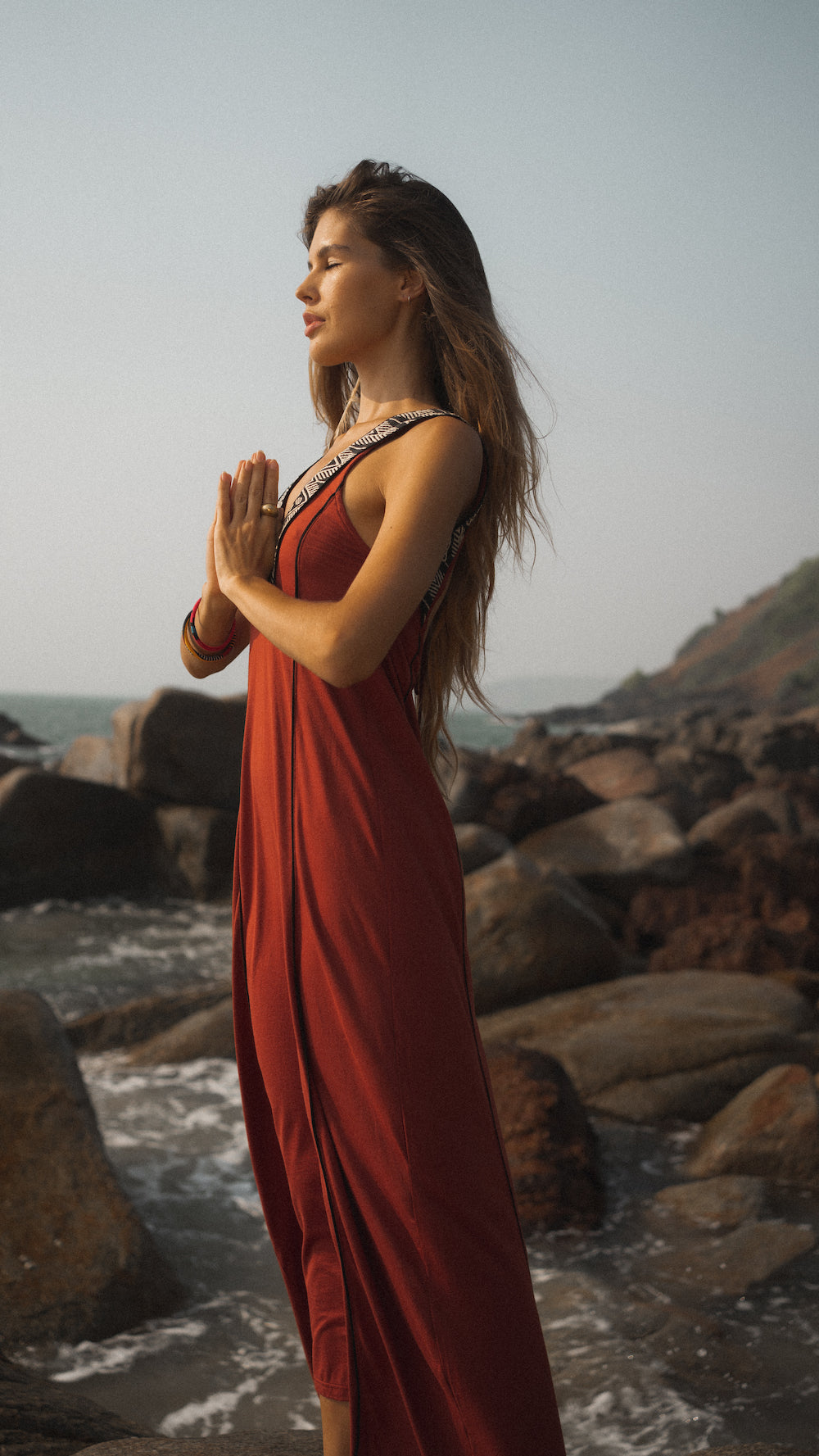 The Nalaya Dress - Rusty Red
