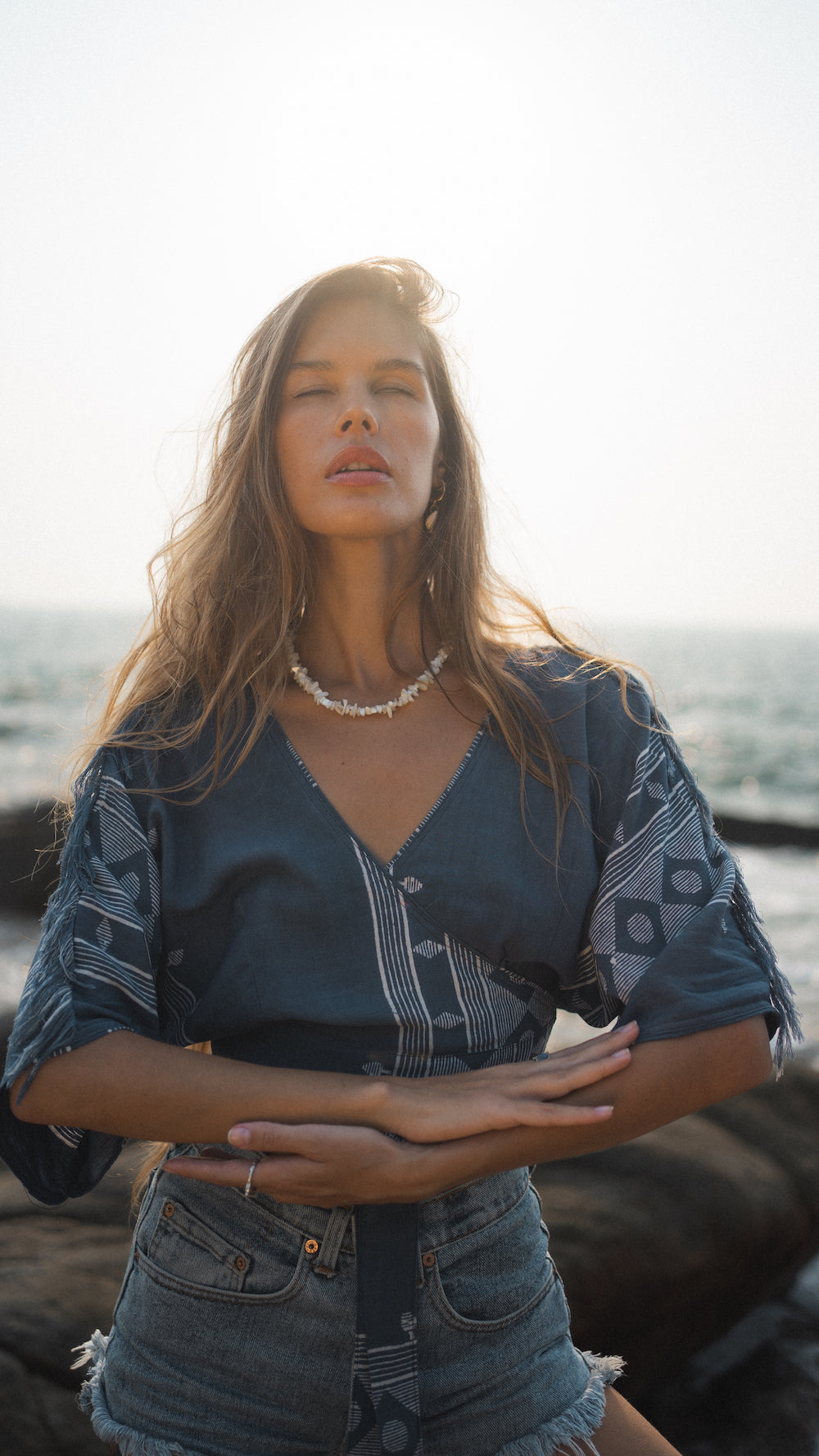 The Munai Top - Dark Blue