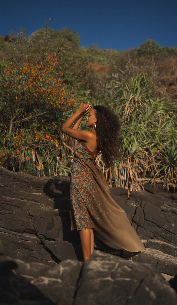 Ikal Dress - Brown