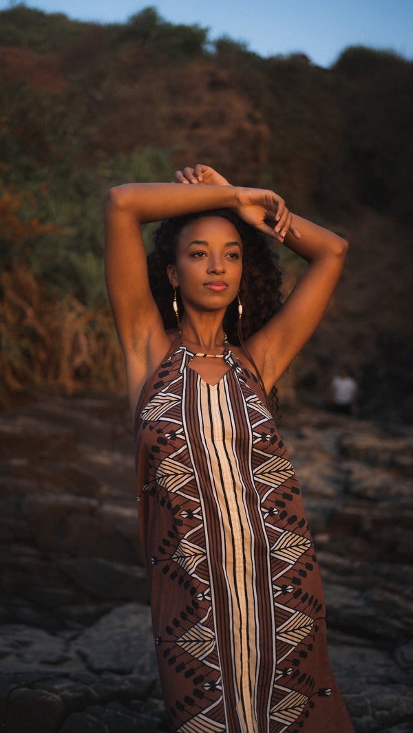 The Diamond Dress - Aubergine