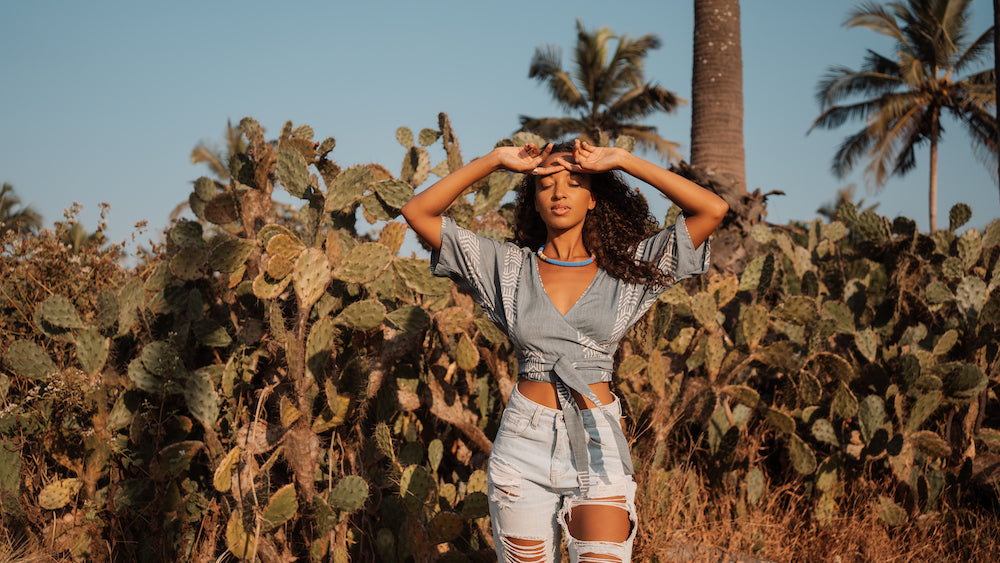 The Munai Top - Light Blue