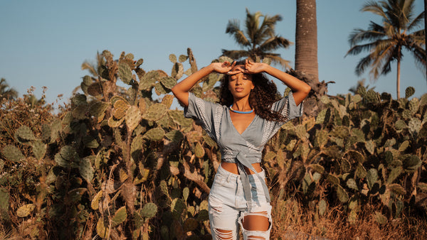 The Munai Top - Light Blue