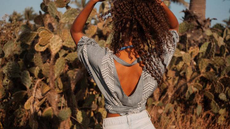 The Munai Top - Light Blue