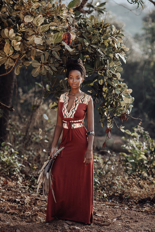 Cura Dress - Rusty Red Cura Dress - Rusty Red